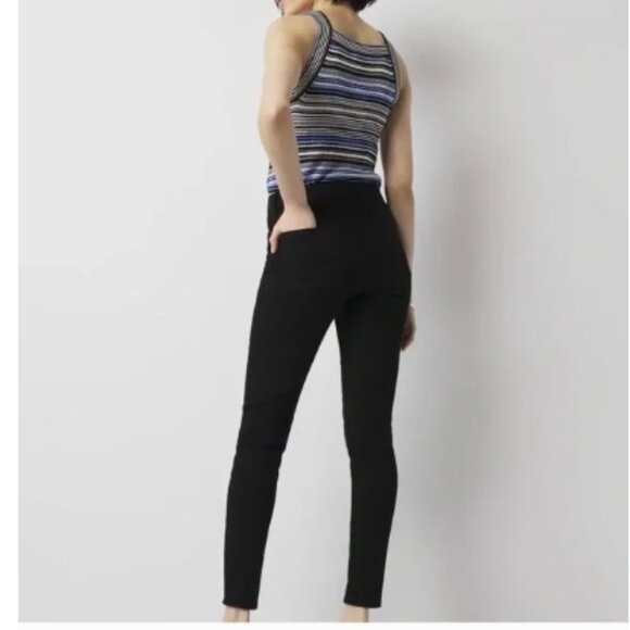 White House Black Market High Rise Sculpt Skinny Ankle Jean, Black | Size 2 / 26 - Picture 3 of 7